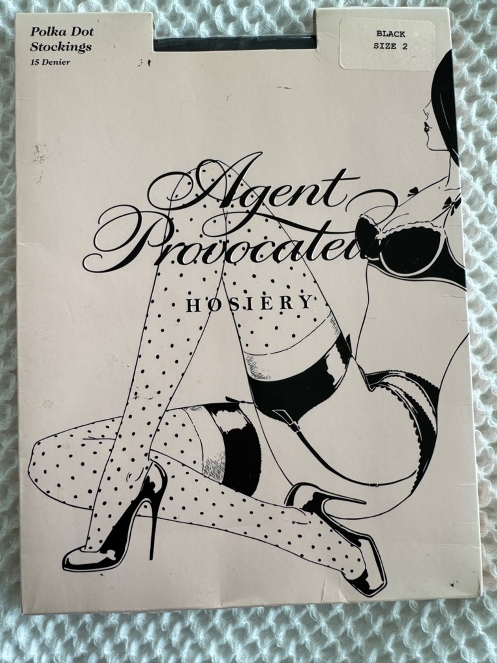 Agent Provocateur Black Polka Dot stockings